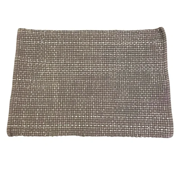 Crate&Barrel Della Grey Cotton Flat Weave Rug 
Size 2'x3' - Picture 4 of 7